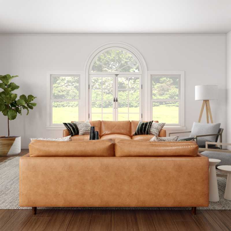 Midcentury Modern Living Room Design by Havenly Interior Designer Kyla