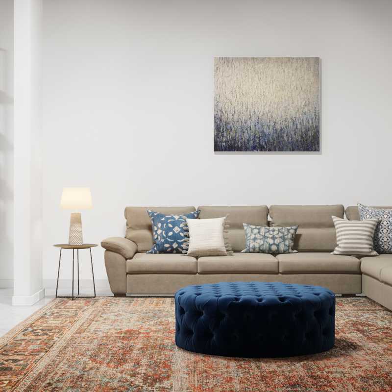 Modern Living Room Design by Havenly Interior Designer Stephanie