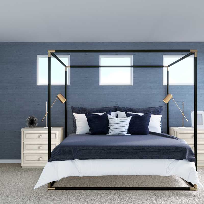 Contemporary, Glam Bedroom Design by Havenly Interior Designer Ariel