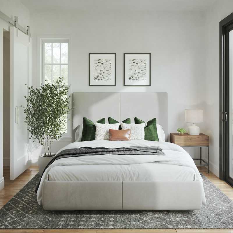 Contemporary, Rustic, Minimal Bedroom Design by Havenly Interior Designer Legacy