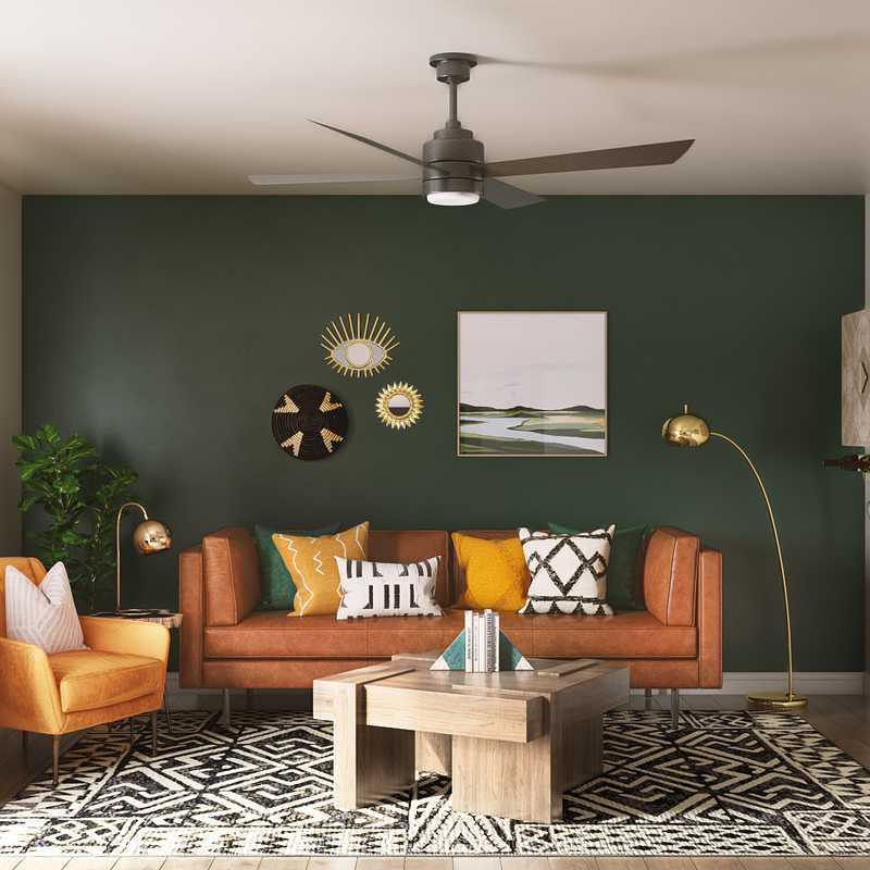 Eclectic, Bohemian Living Room Design by Havenly Interior Designer Catrina