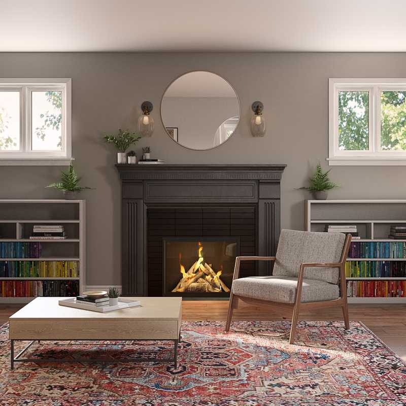 Midcentury Modern, Scandinavian Living Room Design by Havenly Interior Designer Kasee