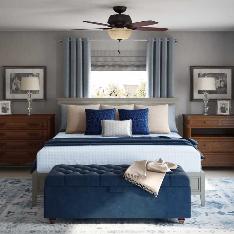 Coastal, Rustic Bedroom Design by Havenly Interior Designer Rachel