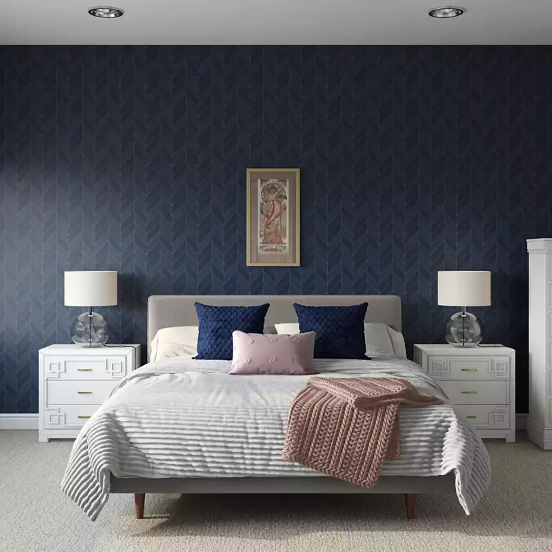 Modern, Transitional Bedroom Design by Havenly Interior Designer Catherine
