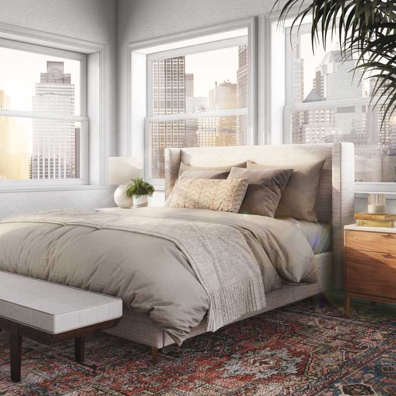 Midcentury Modern Bedroom Design by Havenly Interior Designer Lilly