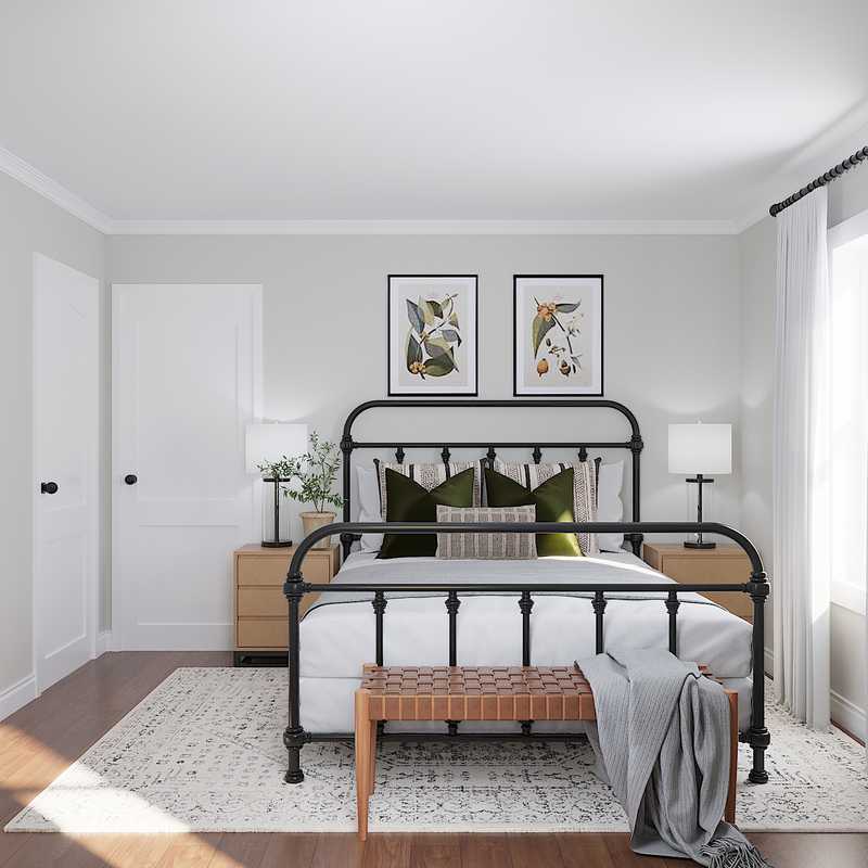 Eclectic, Transitional Bedroom Design by Havenly Interior Designer Brianna