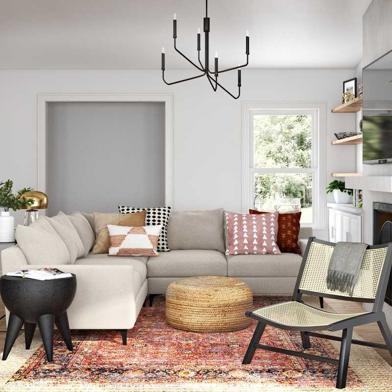 Modern, Scandinavian Living Room Design by Havenly Interior Designer Sophia