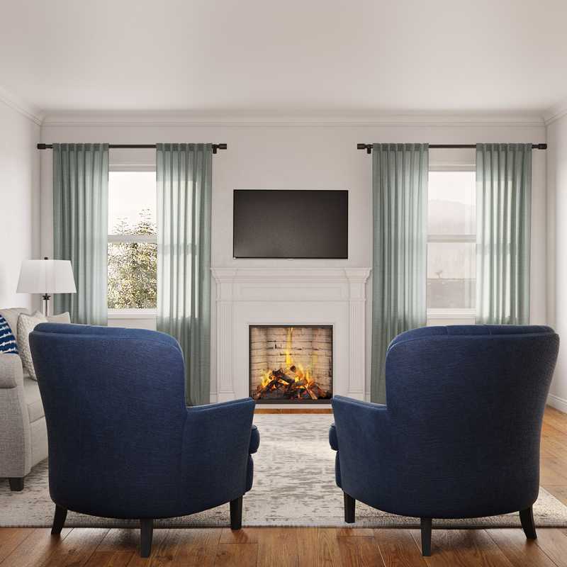Classic, Coastal Living Room Design by Havenly Interior Designer Camille