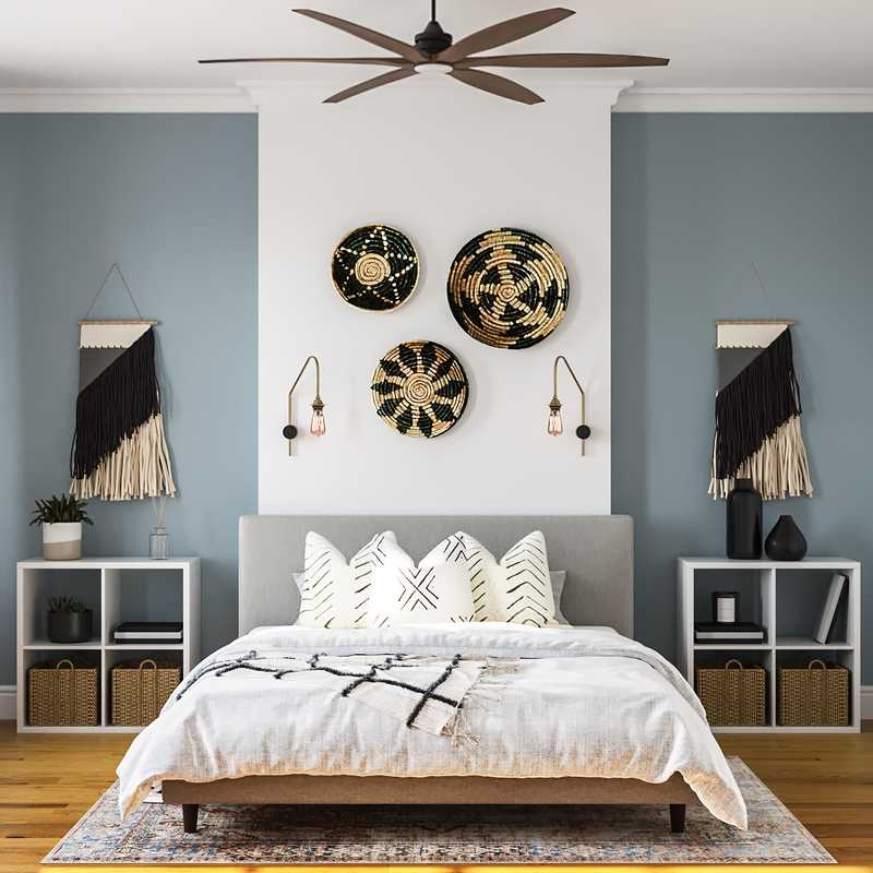 Eclectic, Bohemian, Rustic Bedroom Design by Havenly Interior Designer Brittany