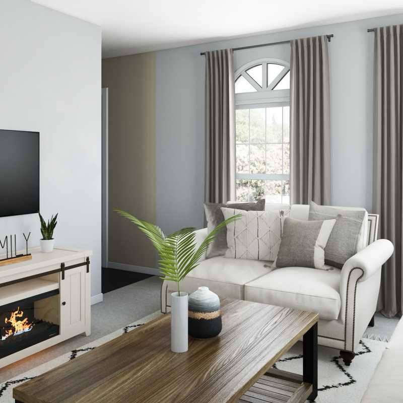 Farmhouse Living Room Design by Havenly Interior Designer Manoela