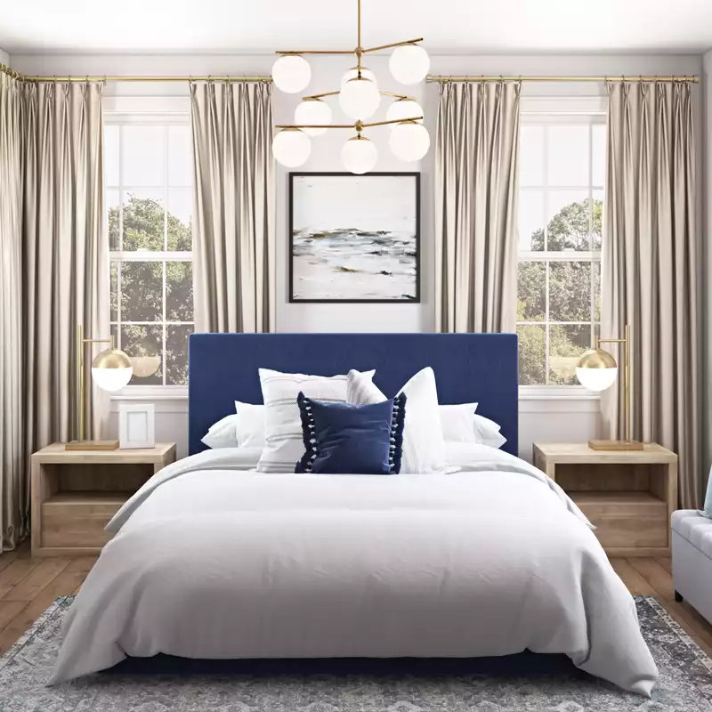 Coastal, Traditional Bedroom Design by Havenly Interior Designer Nicole
