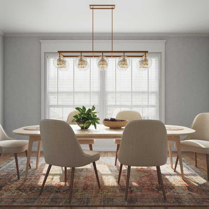 Contemporary, Classic, Midcentury Modern Dining Room Design by Havenly Interior Designer Robyn