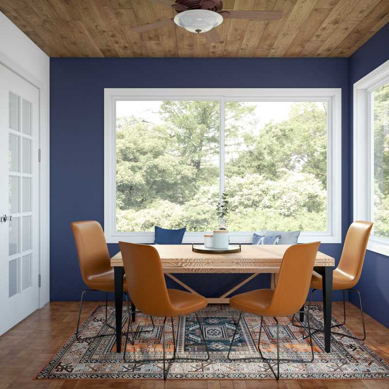 Contemporary, Classic, Bohemian, Rustic, Midcentury Modern Dining Room Design by Havenly Interior Designer Melissa