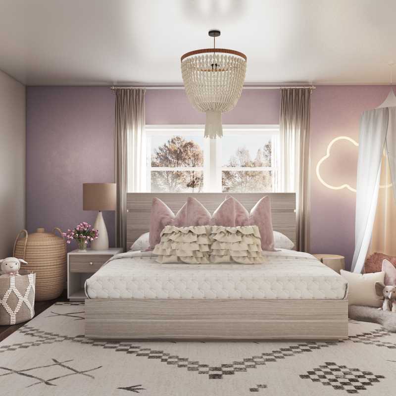 Contemporary, Preppy Bedroom Design by Havenly Interior Designer Dani