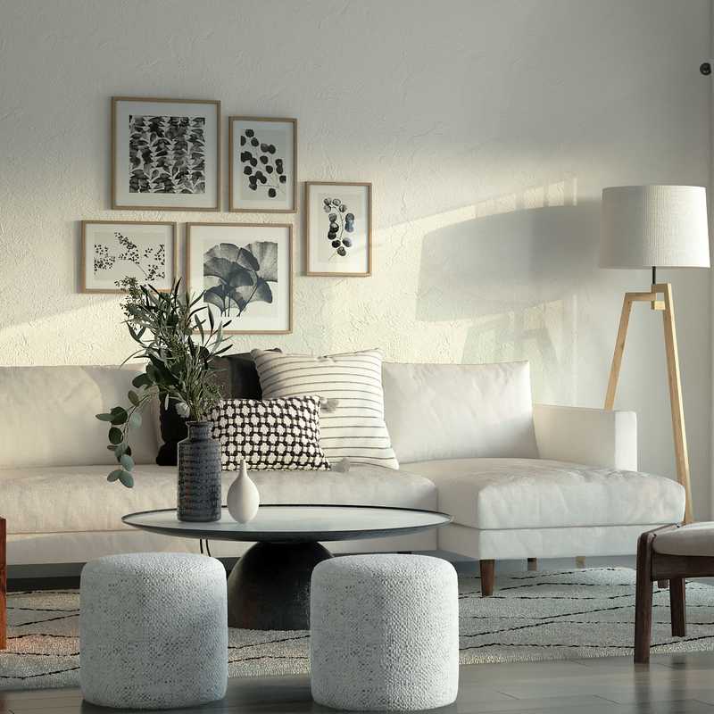 Modern, Midcentury Modern, Scandinavian Living Room Design by Havenly Interior Designer Ana