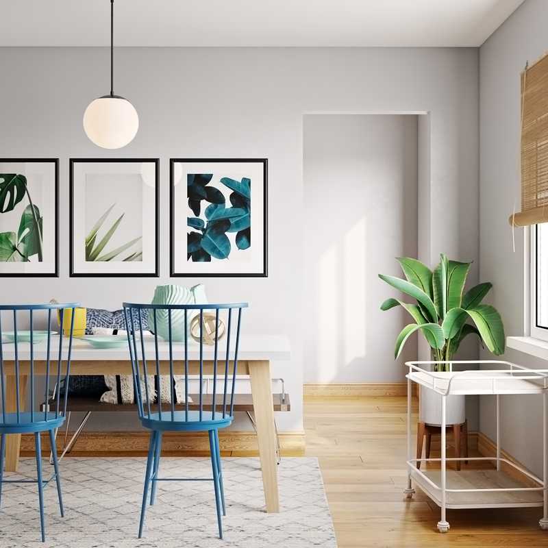 Eclectic, Bohemian, Midcentury Modern Dining Room Design by Havenly Interior Designer Aleena