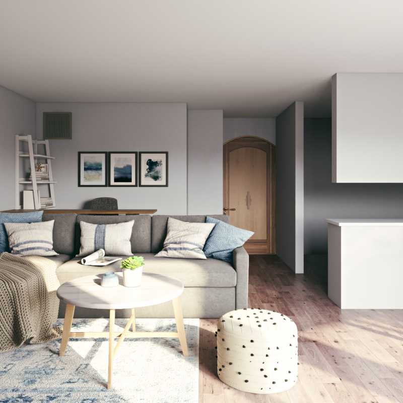 Bohemian, Midcentury Modern, Scandinavian Living Room Design by Havenly Interior Designer Nidhi