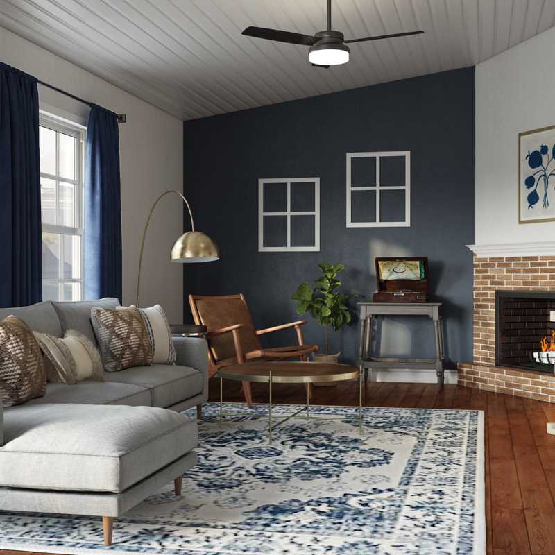 Farmhouse, Minimal Living Room Design by Havenly Interior Designer Chanel