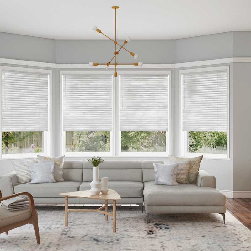 Modern, Scandinavian Living Room Design by Havenly Interior Designer Andrea