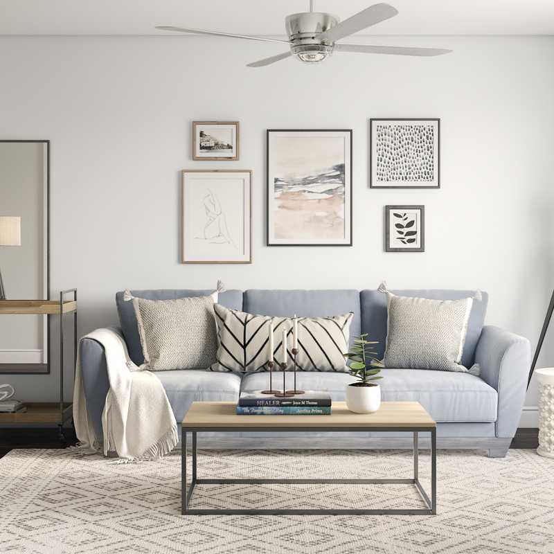 Modern, Classic, Bohemian Living Room Design by Havenly Interior Designer Emily