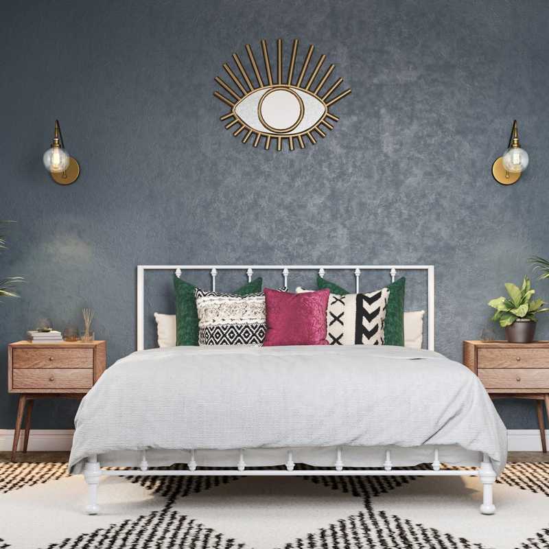 Bohemian Bedroom Design by Havenly Interior Designer Lena