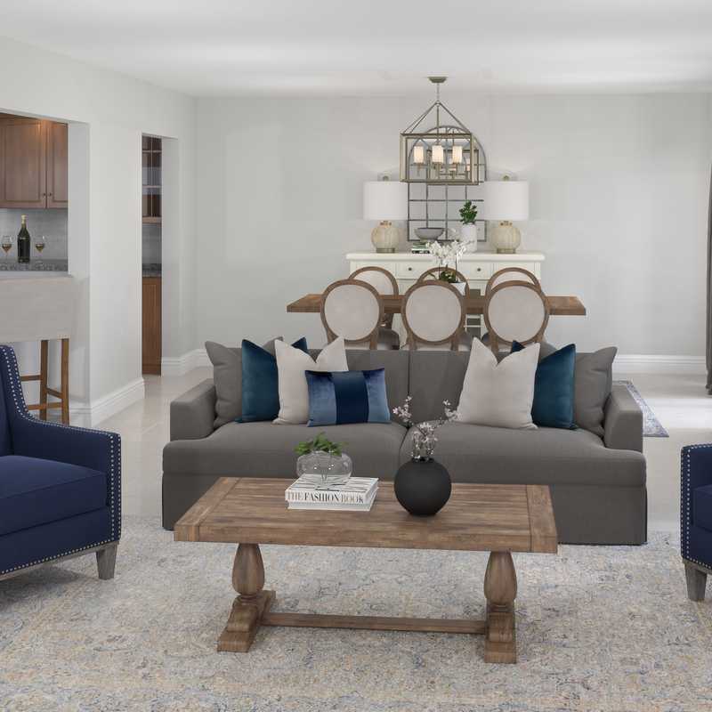 Classic Living Room Design by Havenly Interior Designer Stacy