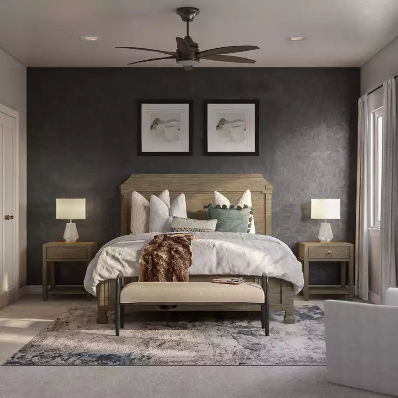 Modern, Glam, Transitional Bedroom Design by Havenly Interior Designer Emily