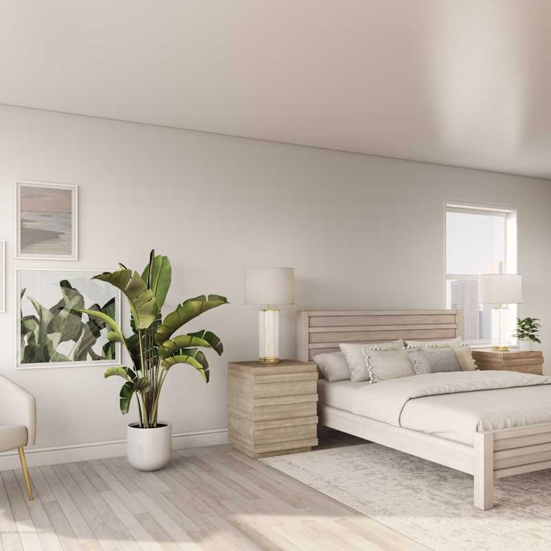 Contemporary, Bohemian, Midcentury Modern Bedroom Design by Havenly Interior Designer Anny