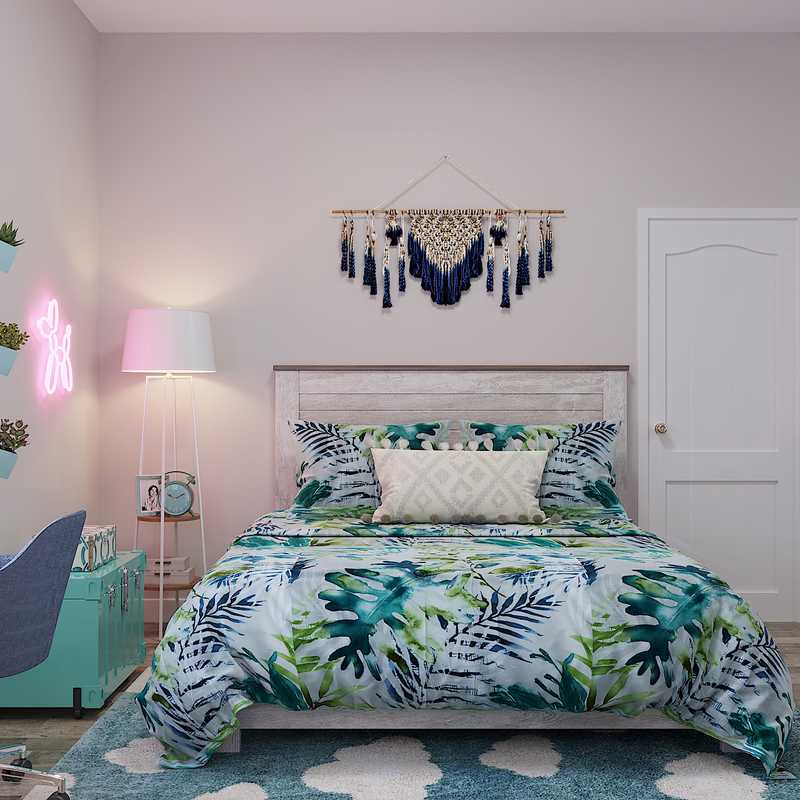 Eclectic, Bohemian Bedroom Design by Havenly Interior Designer Kyla