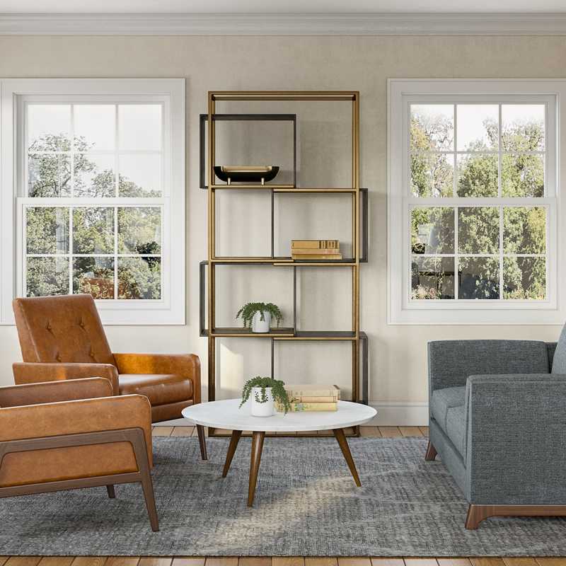 Modern, Scandinavian Living Room Design by Havenly Interior Designer Laura