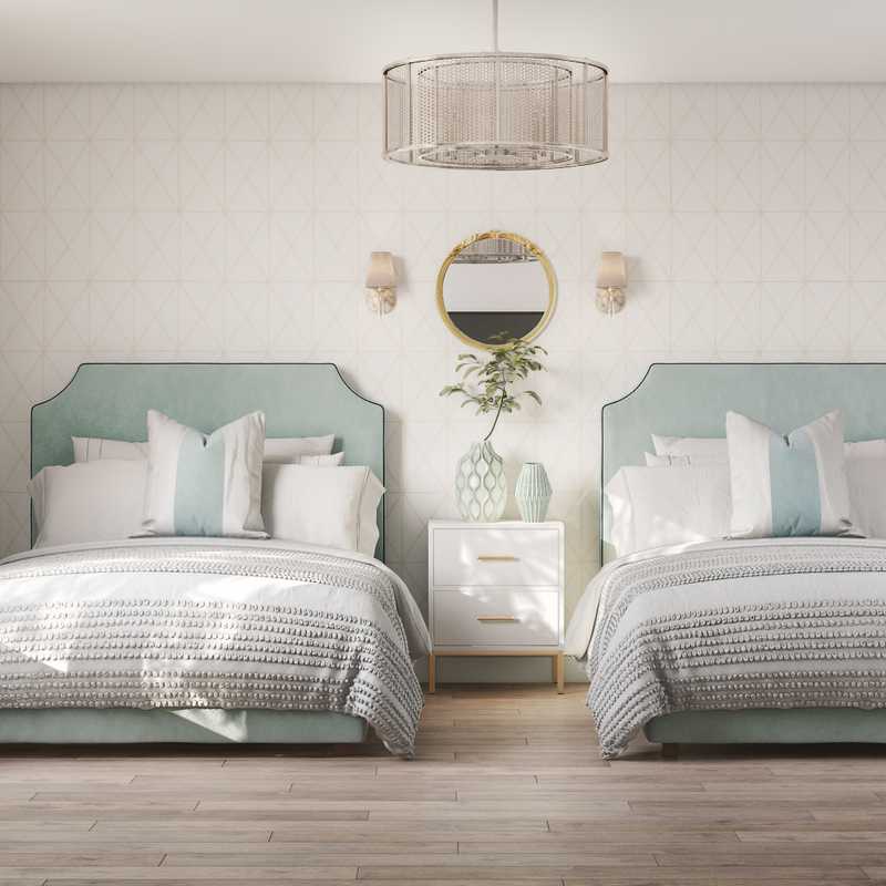 Coastal, Glam Bedroom Design by Havenly Interior Designer Ana