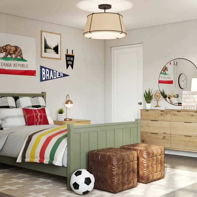 Classic, Eclectic Bedroom Design by Havenly Interior Designer Kelsey