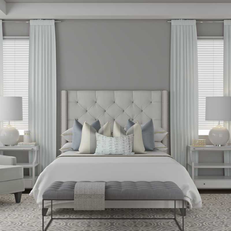 Classic, Glam, Transitional Bedroom Design by Havenly Interior Designer Vivian