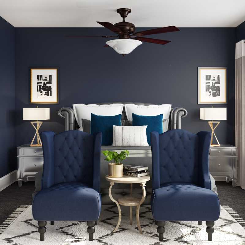 Contemporary, Classic, Eclectic, Glam Bedroom Design by Havenly Interior Designer Aleena