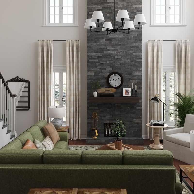 Modern, Minimal Living Room Design by Havenly Interior Designer Matthew