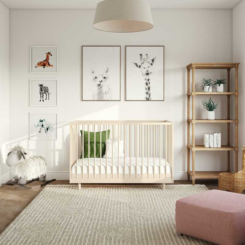 Modern, Classic, Bohemian Nursery Design by Havenly Interior Designer Maggie