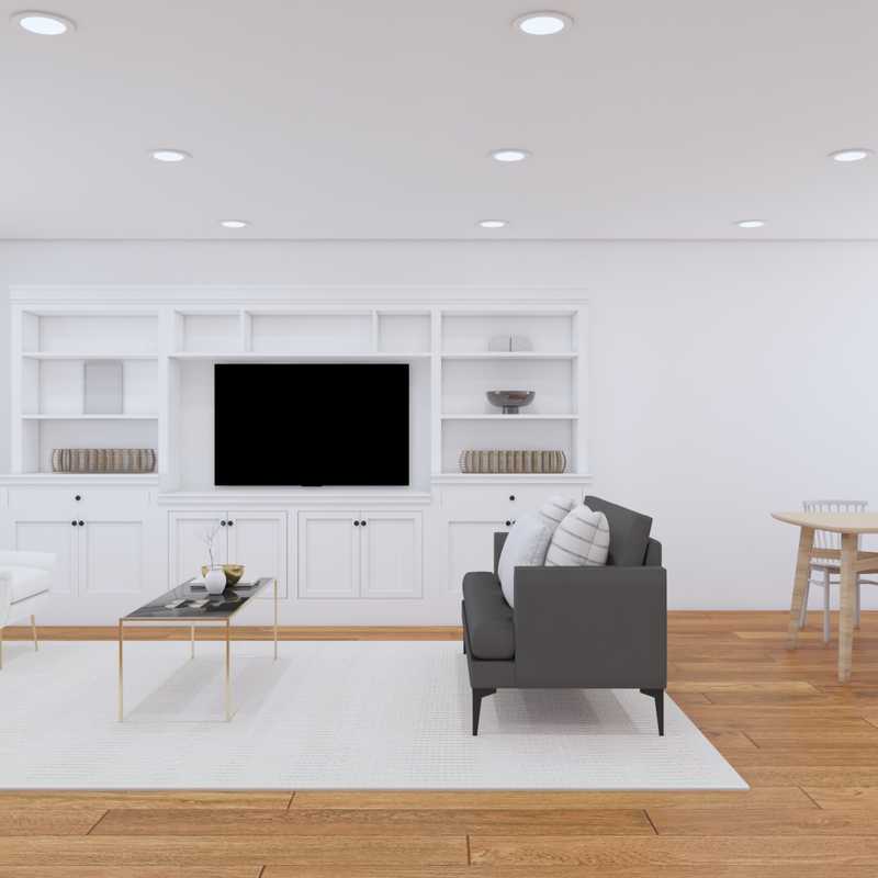 Modern, Glam, Transitional, Scandinavian Living Room Design by Havenly Interior Designer Jessica