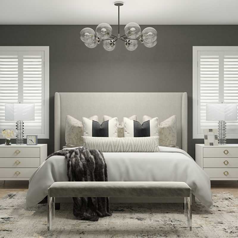 Modern, Glam, Transitional Bedroom Design by Havenly Interior Designer Caitlin