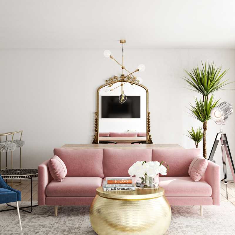 Modern, Glam Living Room Design by Havenly Interior Designer Morgan