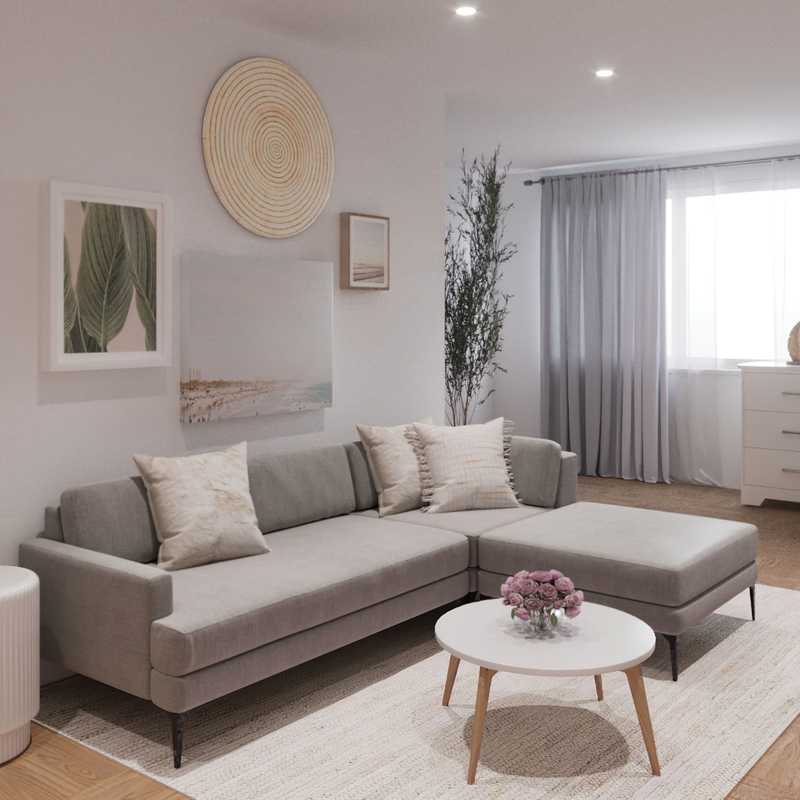 Modern, Classic, Bohemian, Minimal, Preppy Living Room Design by Havenly Interior Designer Christina
