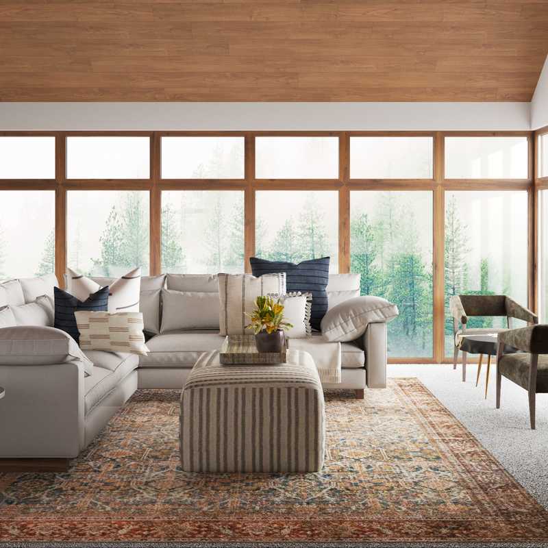 Eclectic Living Room Design by Havenly Interior Designer Natalie