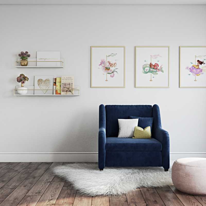 Bohemian, Global, Preppy Bedroom Design by Havenly Interior Designer Lilly