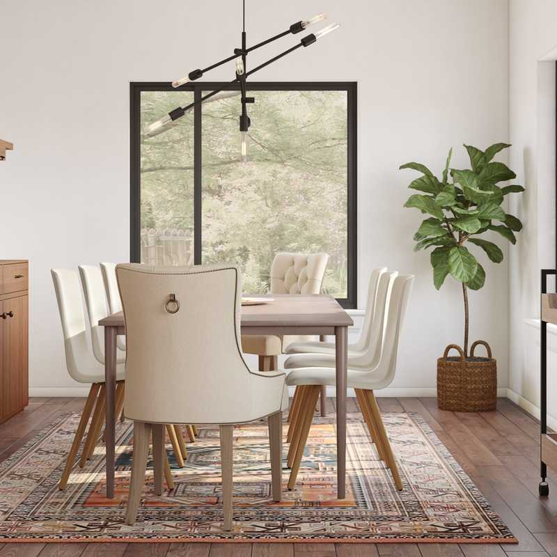 Modern, Midcentury Modern Dining Room Design by Havenly Interior Designer Jennifer