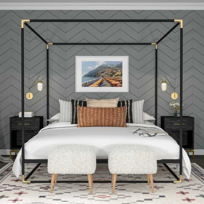 Bohemian Bedroom Design by Havenly Interior Designer Vivian