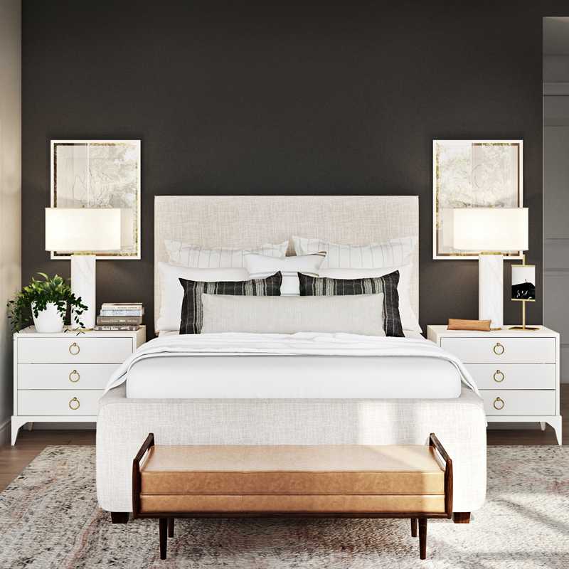Eclectic, Glam Bedroom Design by Havenly Interior Designer Natalie