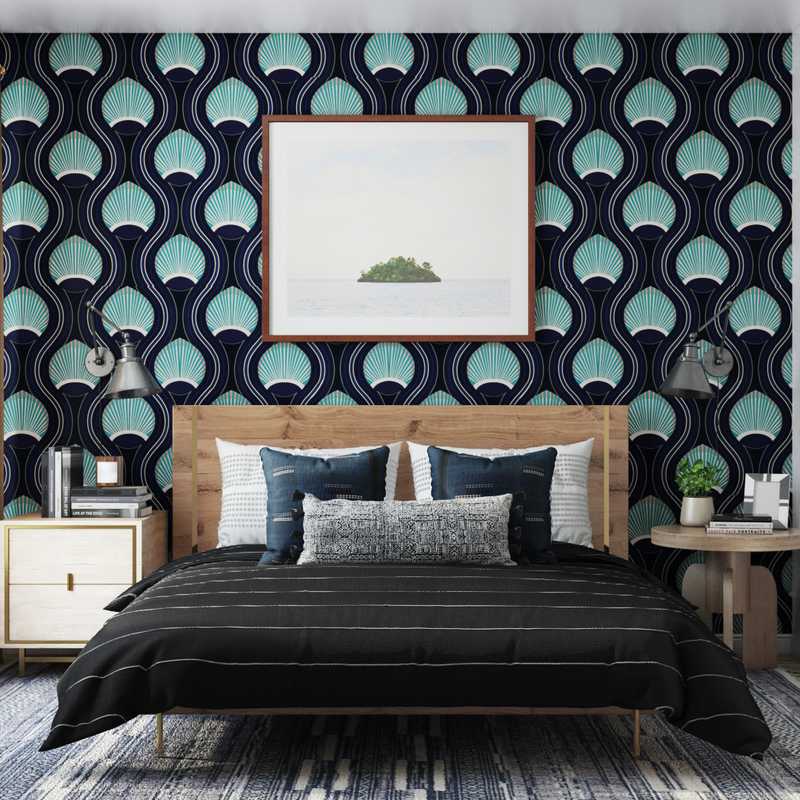 Contemporary, Eclectic Bedroom Design by Havenly Interior Designer Brady