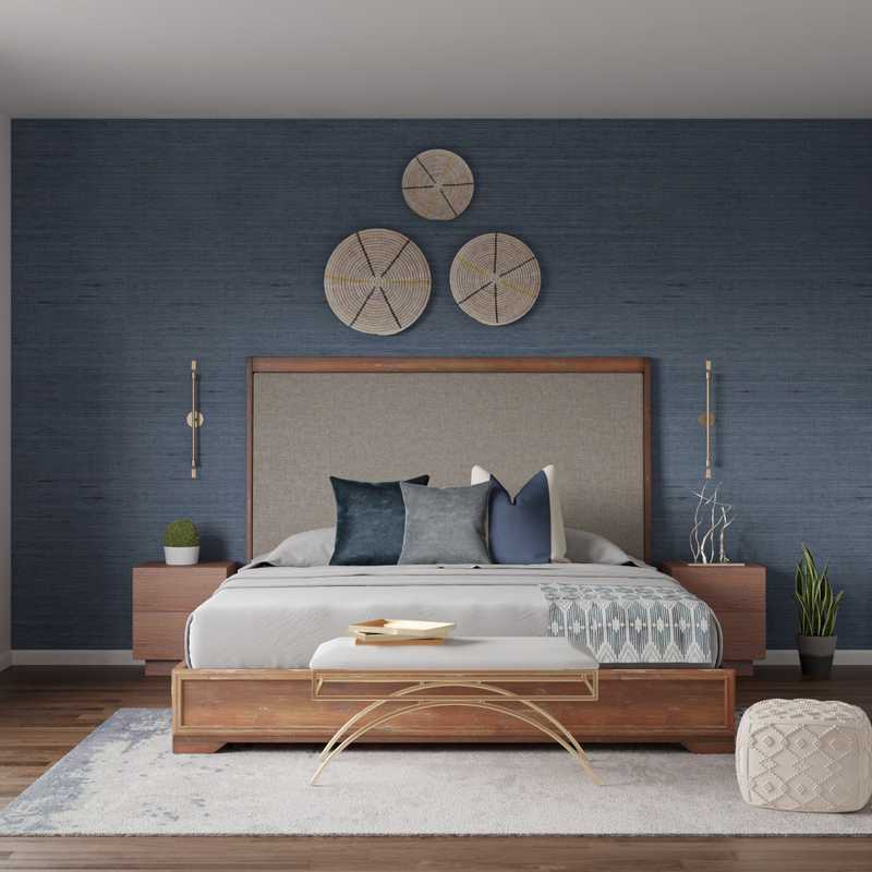 Contemporary, Transitional, Midcentury Modern Bedroom Design by Havenly Interior Designer Apoovra