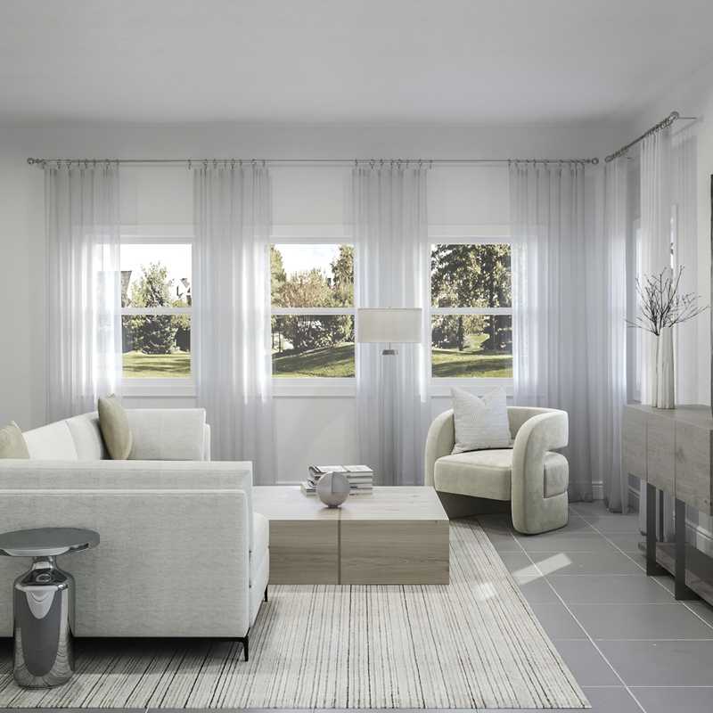 Modern, Glam, Minimal Living Room Design by Havenly Interior Designer Sarah