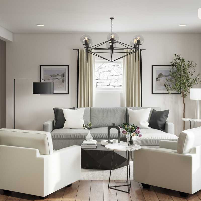 Modern, Glam Living Room Design by Havenly Interior Designer Lindsay