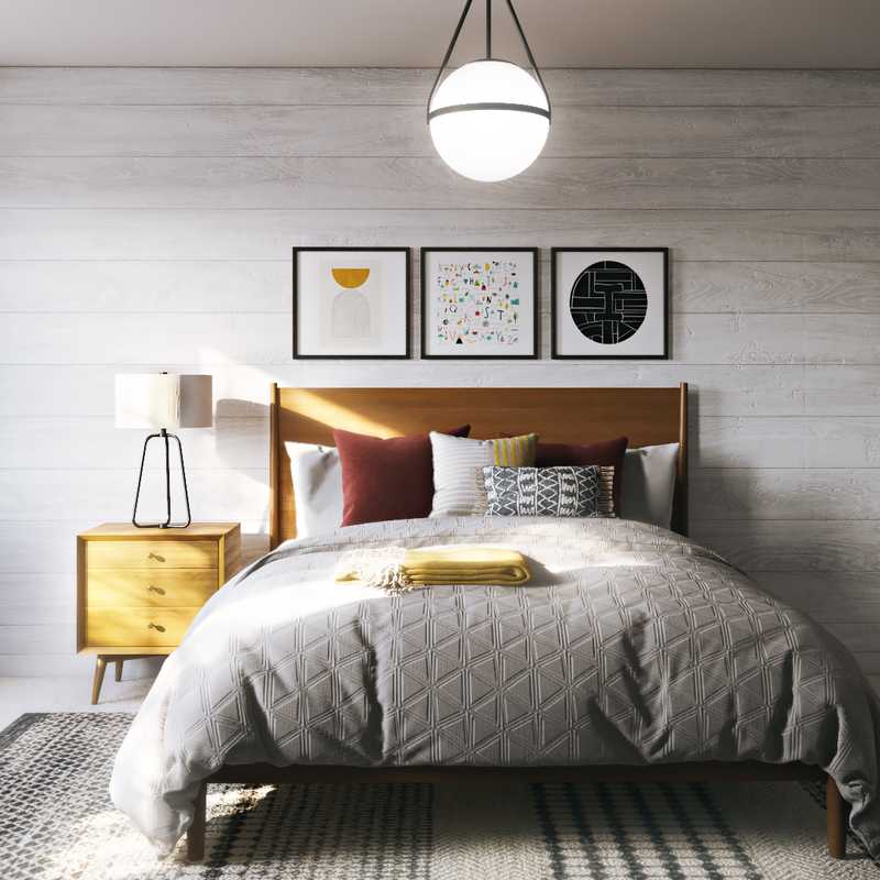Midcentury Modern Bedroom Design by Havenly Interior Designer Jessie